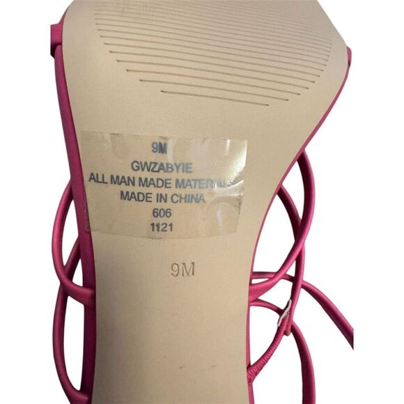 GUESS Women's Zabyie Pink Strappy Heeled Sandals Size 9 Party/Cocktail - Picture 14 of 16